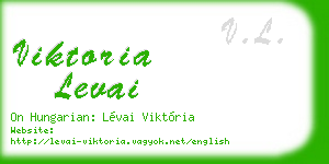 viktoria levai business card
