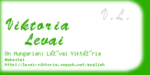 viktoria levai business card